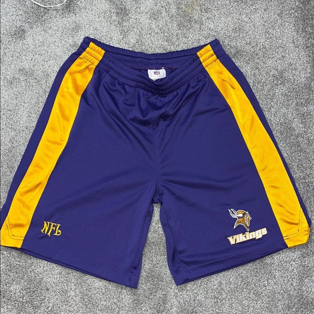 All NEW Minnesota SKOL Vikings NFL logo Football workout gym Shorts L Men’s